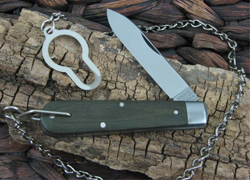 Great Eastern Cutlery Boys Knife Pocket Jack Tidioute OD Linen Micarta 152118